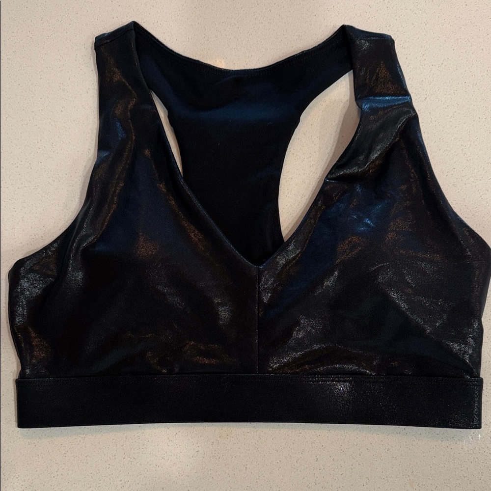 NWT Fabletics Black Women's Sports Bra Size Medium - Picture 1 of 11